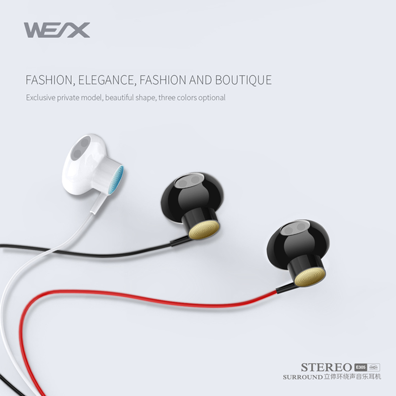 WEX 305 Orefoni tradizionali, auricolari Wired, Headphones, EAR Buds